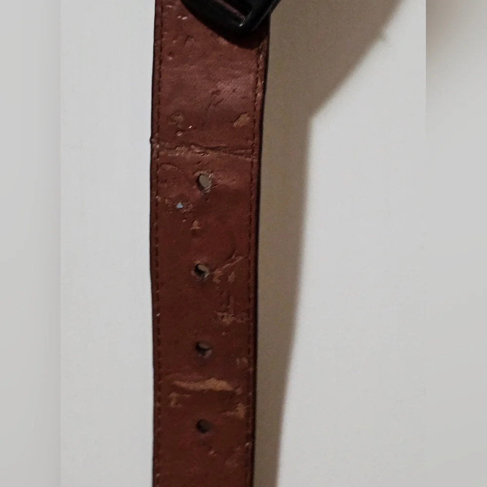 John Deere Girls Leather Belt w/ Pink Buckle